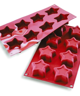 Moule silicone 8 étoiles