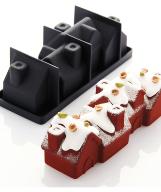 Moule à bûche silicone Chalet