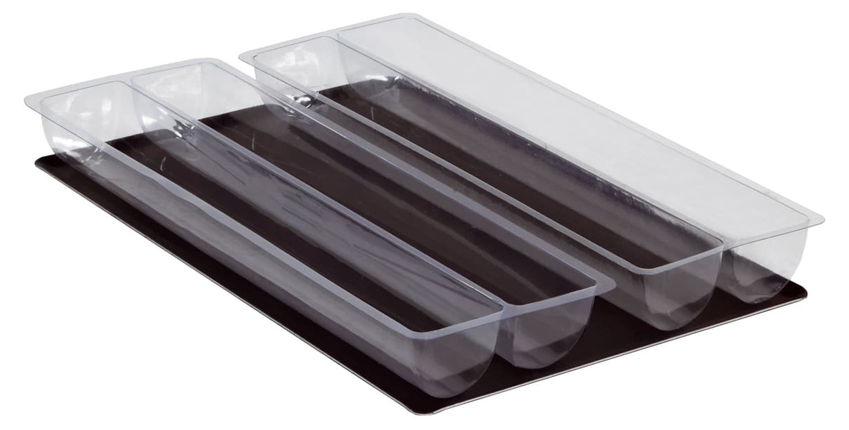 Moule à bûche thermoformé (x 10)