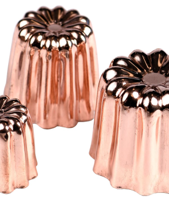 Moule à cannelé en cuivre