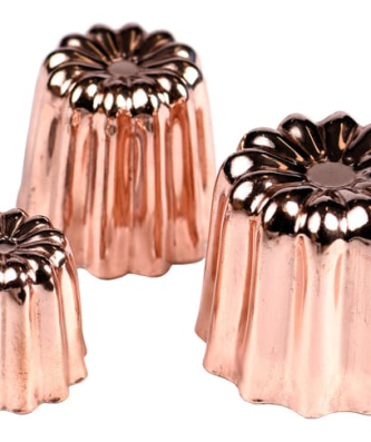 Moule à cannelé en cuivre