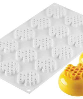 Moule silicone décor nid d'abeille