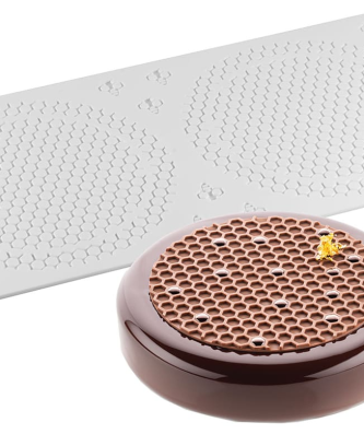 Moule silicone décor nid d'abeilles