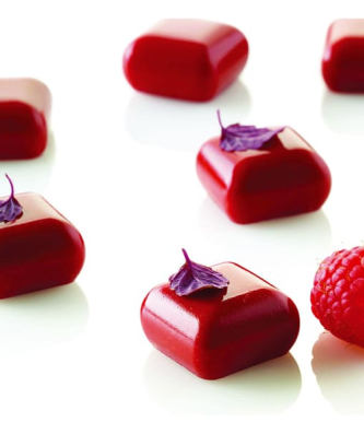 Moule silicone 35 micro carrés bombés