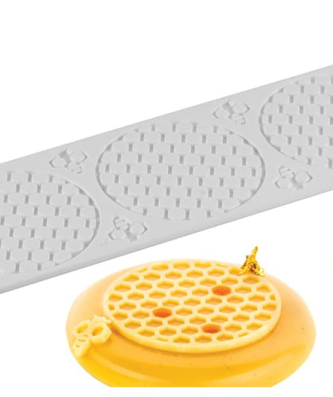 Moule silicone décor nid d'abeilles