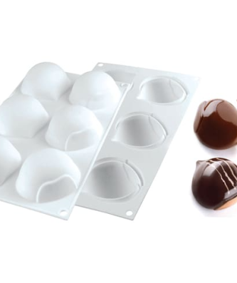 Moule silicone 6 marrons