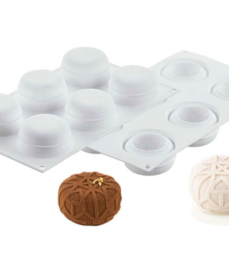 Moule 6 ronds décorés Mistery