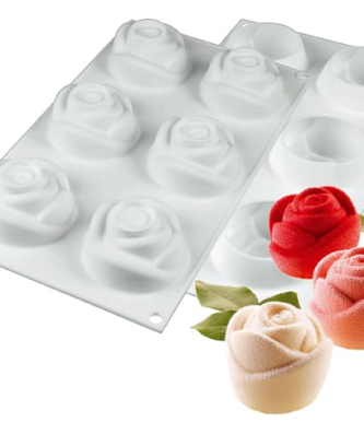 Moule silicone 6 roses