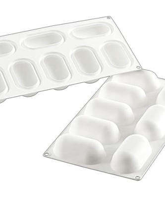 Moule silicone 8 ovales bombés