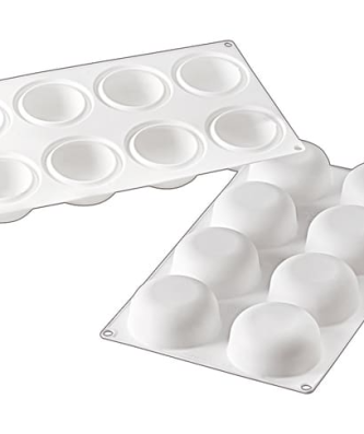 Moule silicone 8 ronds bombés