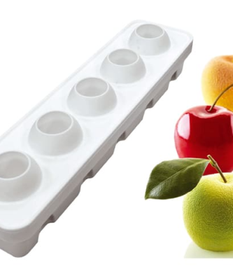 Moule silicone fruits pomme pêche cerise