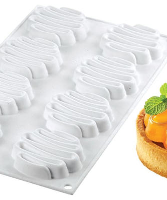 Moule silicone 6 tartelettes (kit)