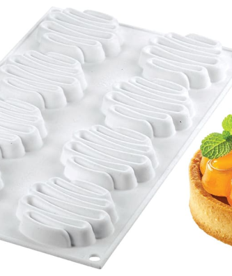 Moule silicone 6 tartelettes (kit)