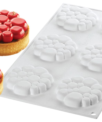 Moule silicone 6 tartelettes (kit)