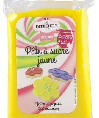 Pâte à sucre jaune