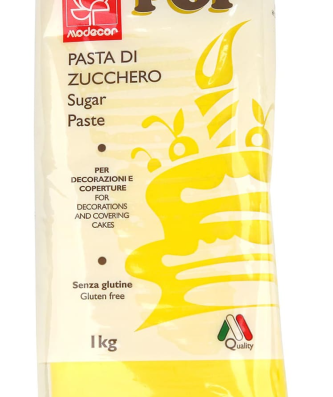 Pâte à sucre jaune