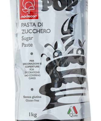 Pâte à sucre noire