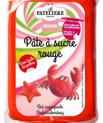 Pâte à sucre rouge