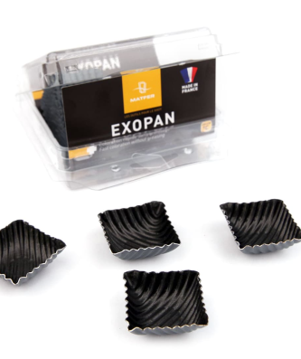 Petit four carré strié (x 25)