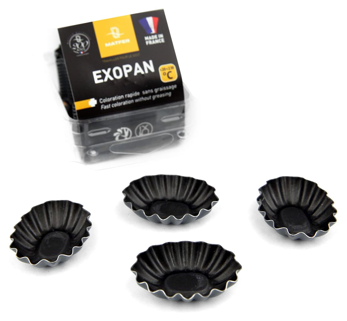 Petit four ovale à côtes (x 25)