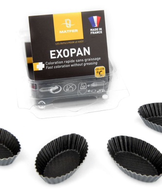 Petit four ovale strié (x 25)