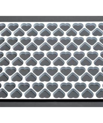 Plaque découpoir 95 cœurs