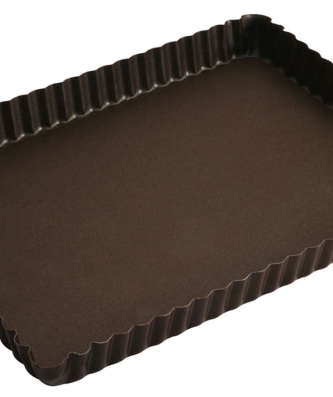 Moule à tarte rectangulaire fond fixe