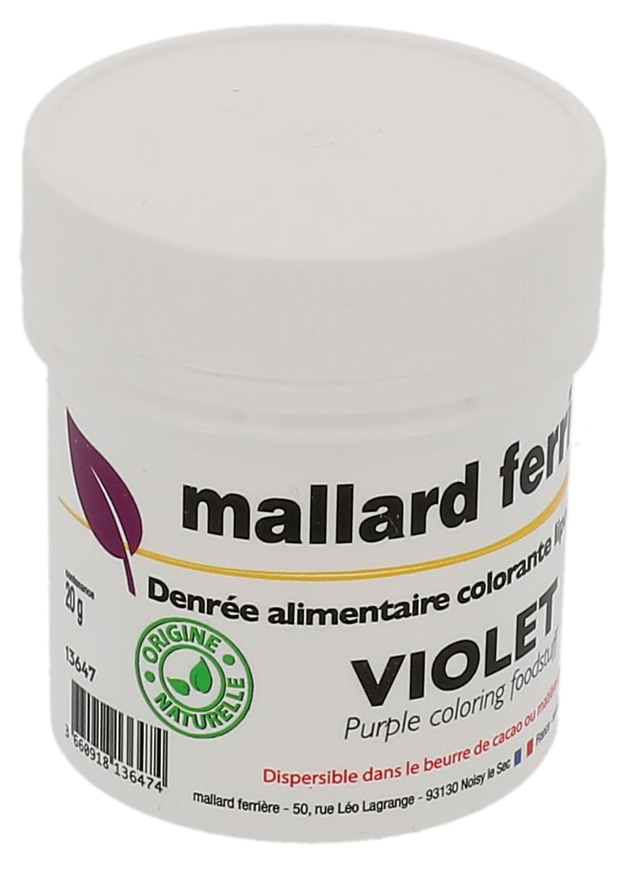 Poudre naturelle alimentaire colorante 20 g
