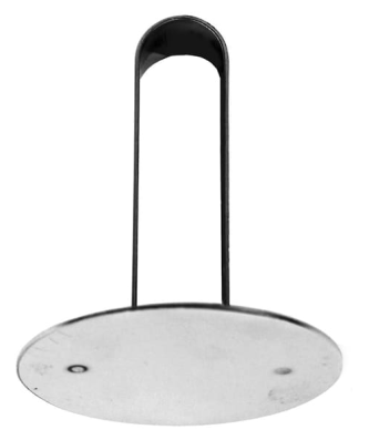 Poussoir à nonnette ronde en inox