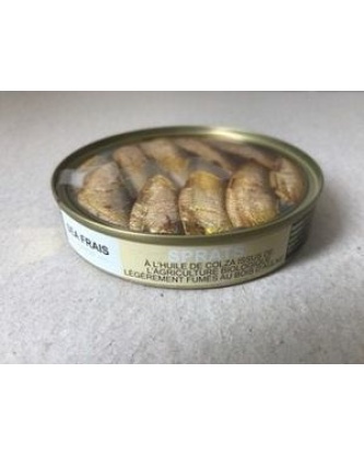 Sprats à l'huile de colza bio boîte 120g MSC