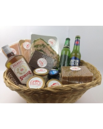 Panier gourmand nordique pour deux personnes.