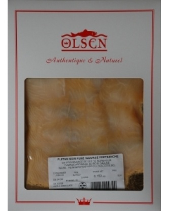 Flétan fumé sauvage plaque traiteur 100g