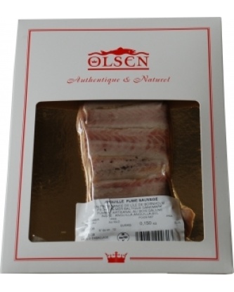 Anguille fumée sauvage baltique plaque traiteur 100g