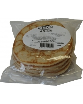 Blinis frais sachet de 4