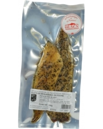 Maquereaux fumés au poivre 2 filet en sachet de 200g