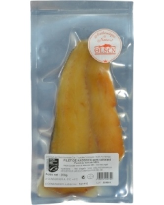 Haddock fumé sans colorant en filet individuel 200g