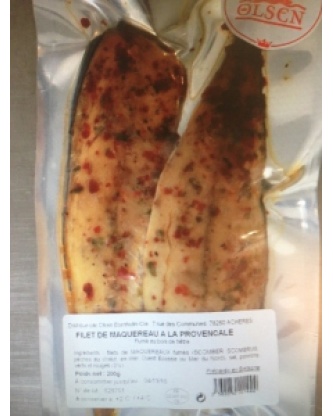 Maquereaux fumés à la provençal en sachet de 200g