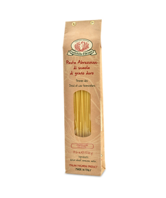 Capellini - Pâtes Capelli d'angelo à base de blé dur Paquet de 500 g - Rustichella d'Abruzzo