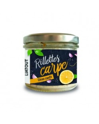 RILLETTES DE CARPE AUX CITRONS CONFITS 90GR