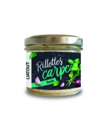 RILLETTES DE CARPE BASILIC SAVEUR D'EAU DOUCE 90GR