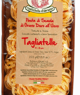 Bavettine all'uovo Nouilles aux oeufs pondus en nids en boite 250 g - Rustichella d'Abruzzo