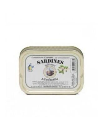SARDINES À L' AIL ET BASILIC MILLÉSIMÉES 115GR