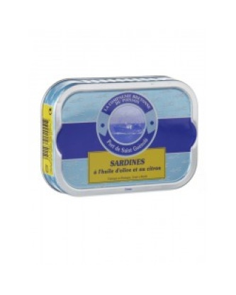 SARDINES À L'HUILE D'OLIVE ET AU CITRON BIO, 115GR*