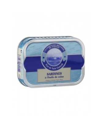 SARDINES ENTIÈRES À L'HUILE DE COLZA BIO , 115GR*