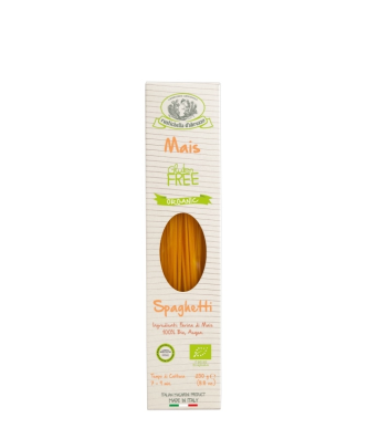 Spaghetti de Maïs Biologique Pâtes Sans Gluten Pâtes de Farine de Maïs Paquet de 250g - Rustichella d'Abruzzo