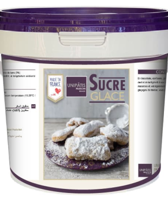 Sucre glace amylacé extra fin