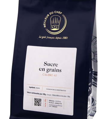 Sucre perlé grain calibre 40