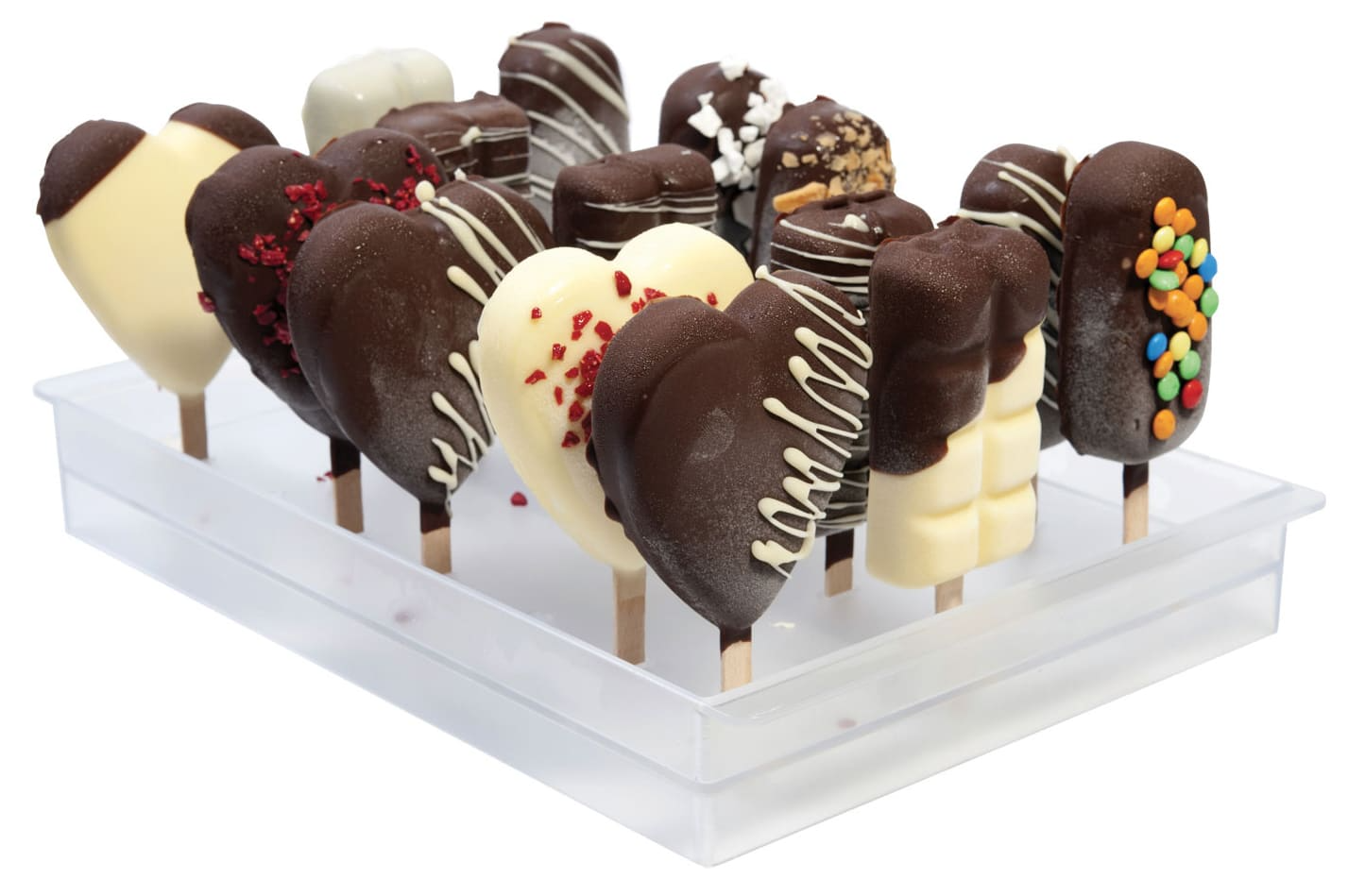 Support et présentoir pour bâtonnets glacés