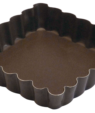 Tartelette carrée fond amovible (x 6)