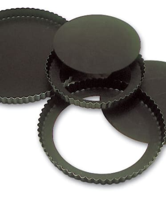 Tourtière bord cannelé fond mobile